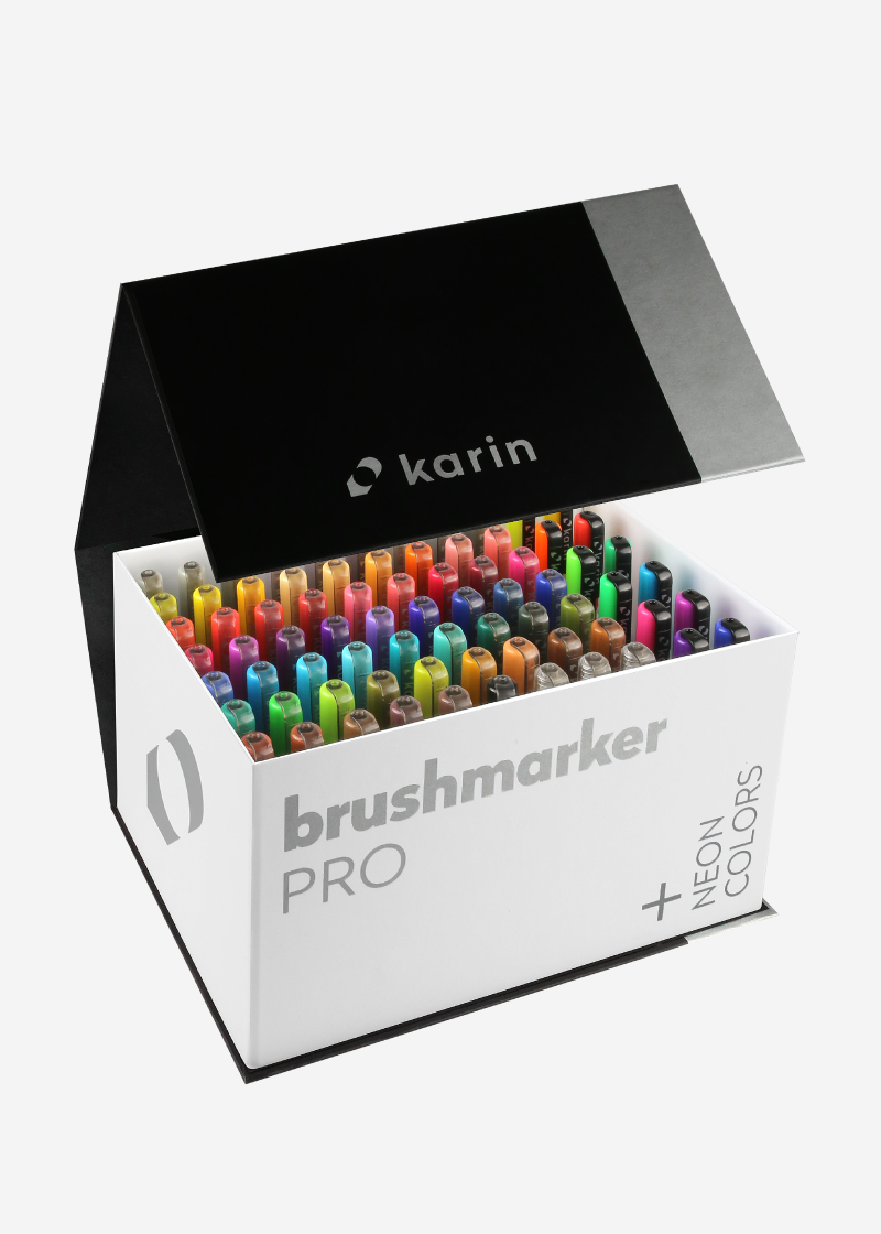 Karin Markers Brushmarker PRO neon PINK 6140 - Creative Escape