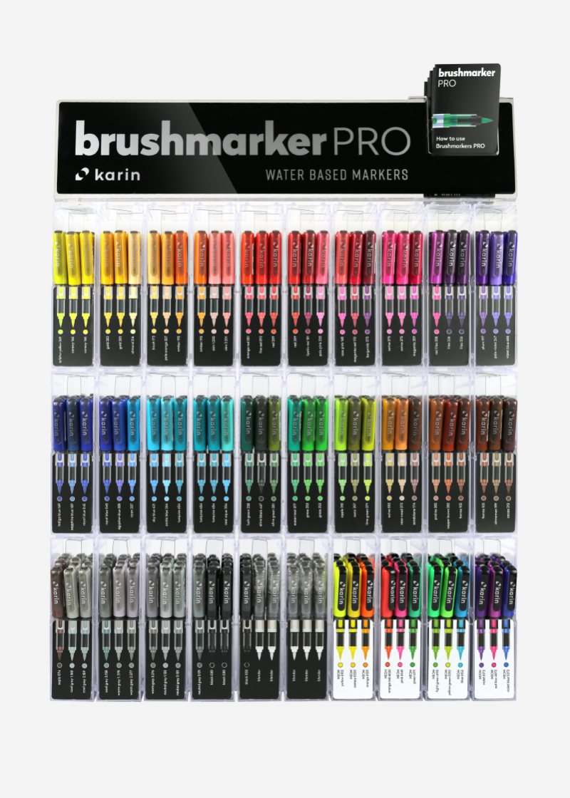 karin Brushmarker PRO Set of 12, Neon Colors